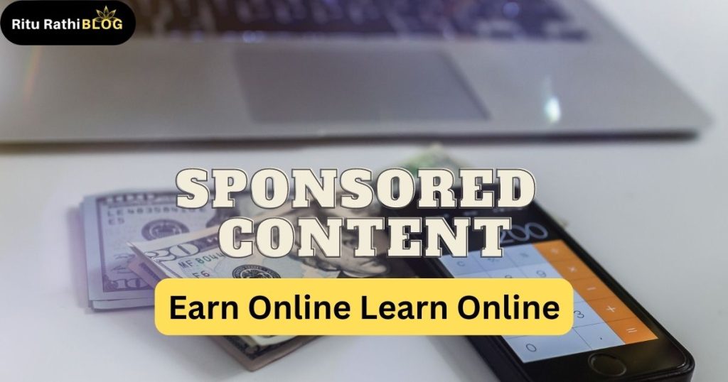 How to Earn from sponsored content ?