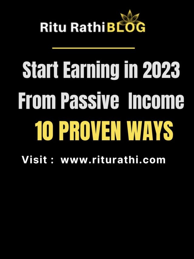 How to Earn Passive Income Online ?