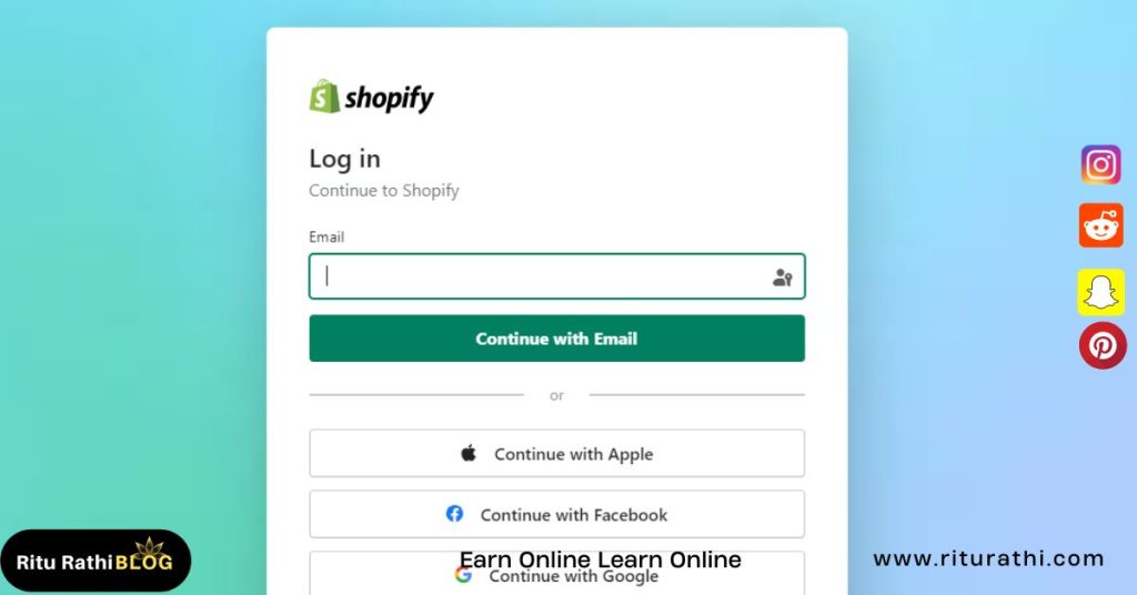 Shopify Login