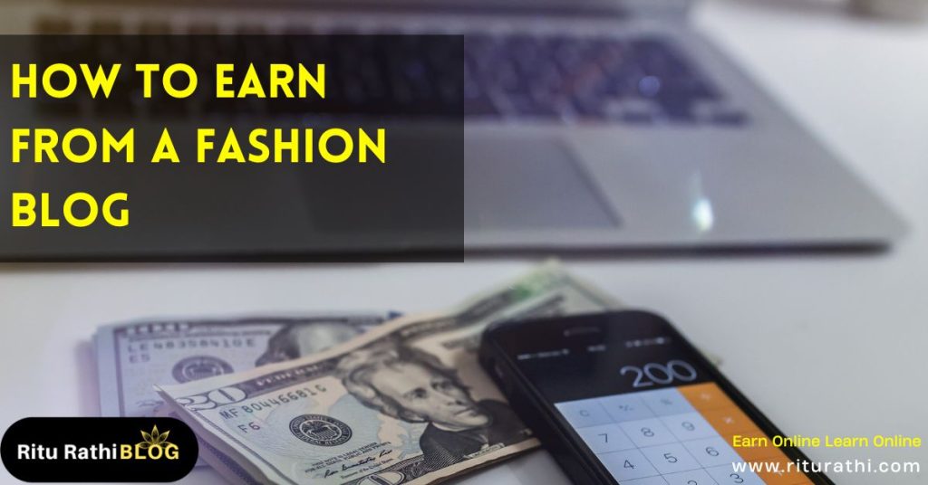 earn from a fashion blog